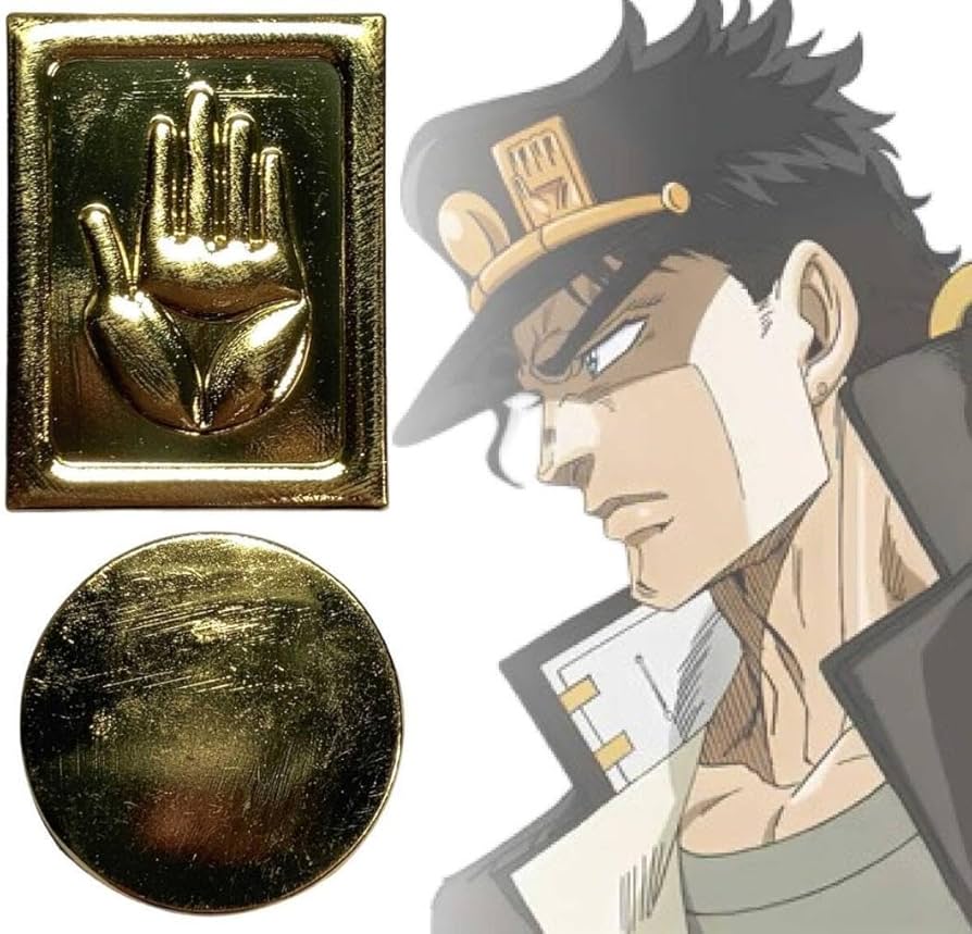 Amazon | ジョジョの奇妙な冒険 空条承太郎 メタル製 バッジ 2種セット Amazon | ジョジョの奇妙な冒険 空条承太郎 メタル製 バッジ 2種セット